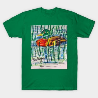 A Duck Decoy in a pond T-Shirt